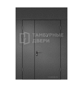 Дверь тамбурная глухая с фрамугой порошок ТД-217