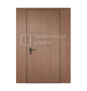 Дверь тамбурная глухая с перегородкой ламинат — винорит ТД-49